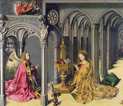 Die Verkündigung, ca. 1445 von Master of the Aix Annunciation